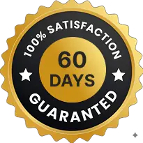 60-day money-back guarantee badge supplied with product assets